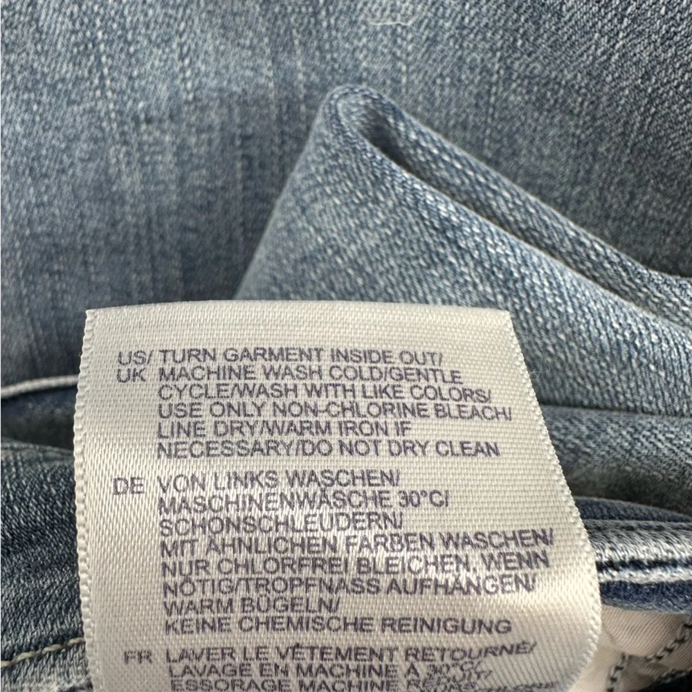 NYDJ Sheri Slim Jeans in Haley Wash size 0 NWT Stretch Pockets Medium Wash - Picture 13 of 14